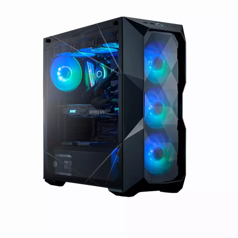 Геймърски компютър MARK III Shadow powered by ASUS (AMD Ryzen 5 3600, 16GB DDR4, 1TB NVMe SSD, GeForce RTX 3060 12GB, 750W 80+ GOLD PSU)