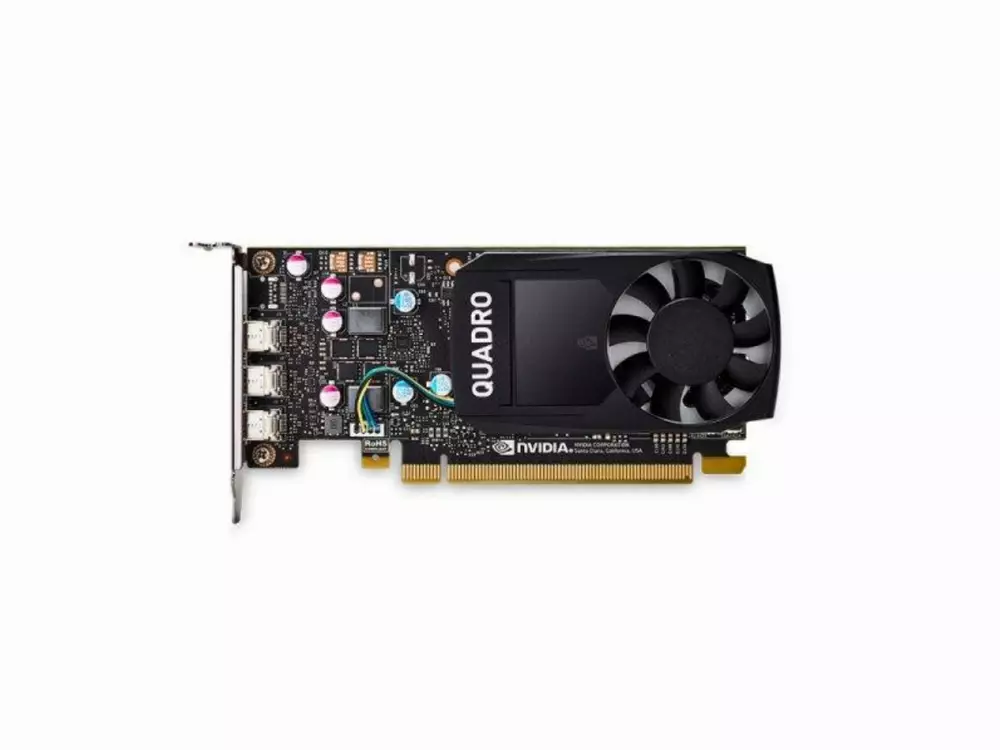 Видео карта PNY NVIDIA Quadro P400, 2GB, GDDR5, 64 bit, VCQP400V2-SB, DVI адаптер