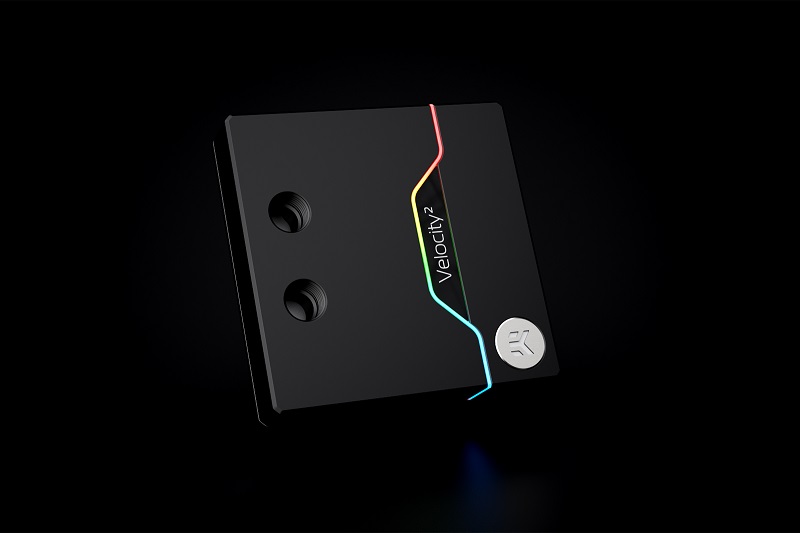Bloc de refroidissement pour processeur EK-Quantum Velocity² D-RGB - 1700 Nickel + Acetal