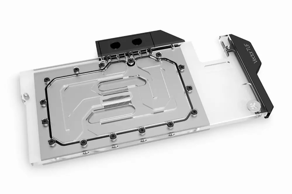 Воден блок за видео карта EK-Quantum Vector TUF RX 6800/6900 D-RGB - Nickel + Plexi