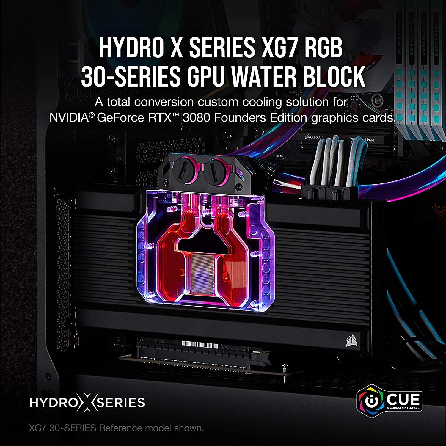 Воден блок за видео карта Corsair Hydro XG7 RGB за RTX 3080/3080 Ti Series Founders Edition CX-9020011-WW