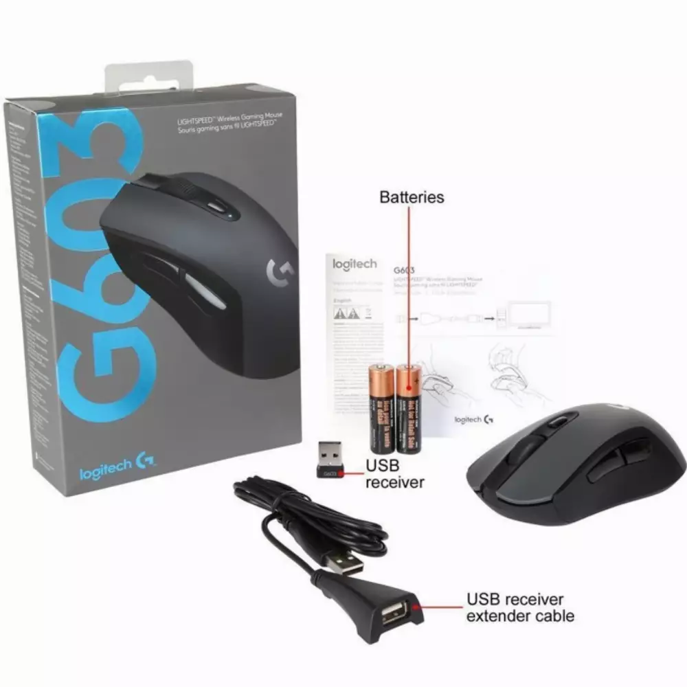 Геймъркса мишка Logitech G603 Lightspeed - 910-005101