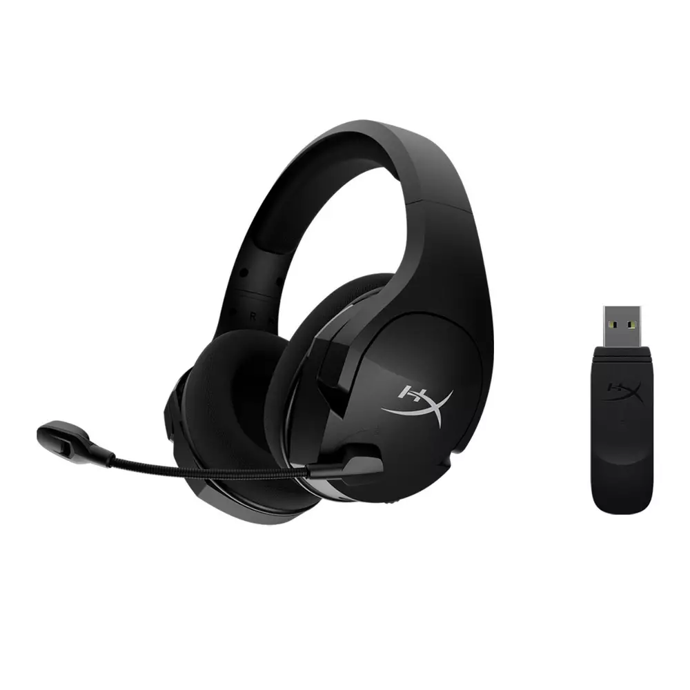 Геймърски слушалки HyperX, Cloud Stinger Core Wireless 7.1, Микрофон, Черен
