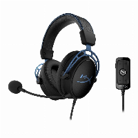Геймърски слушалки HyperX Cloud Alpha, S 7.1, Blue