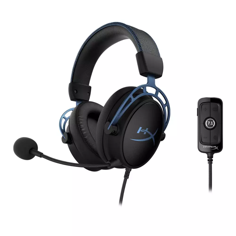 Геймърски слушалки HyperX Cloud Alpha, S 7.1, Blue