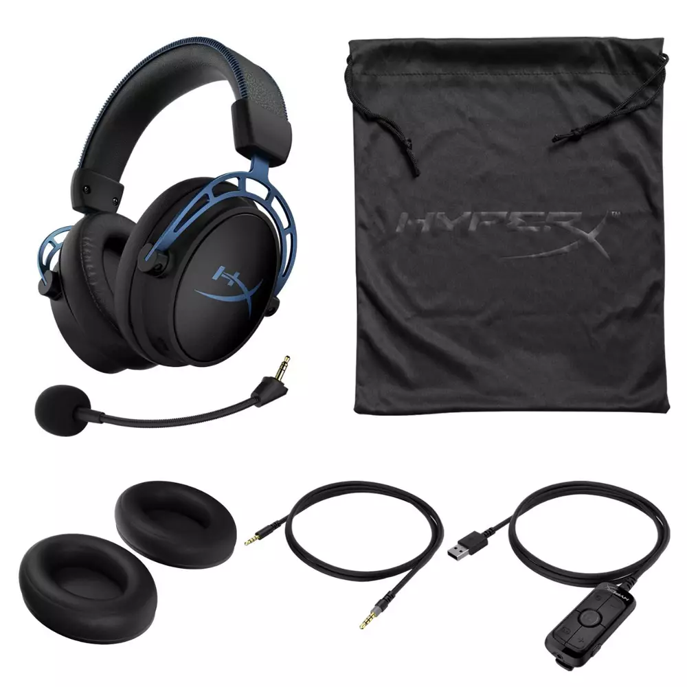 Геймърски слушалки HyperX Cloud Alpha, S 7.1, Blue