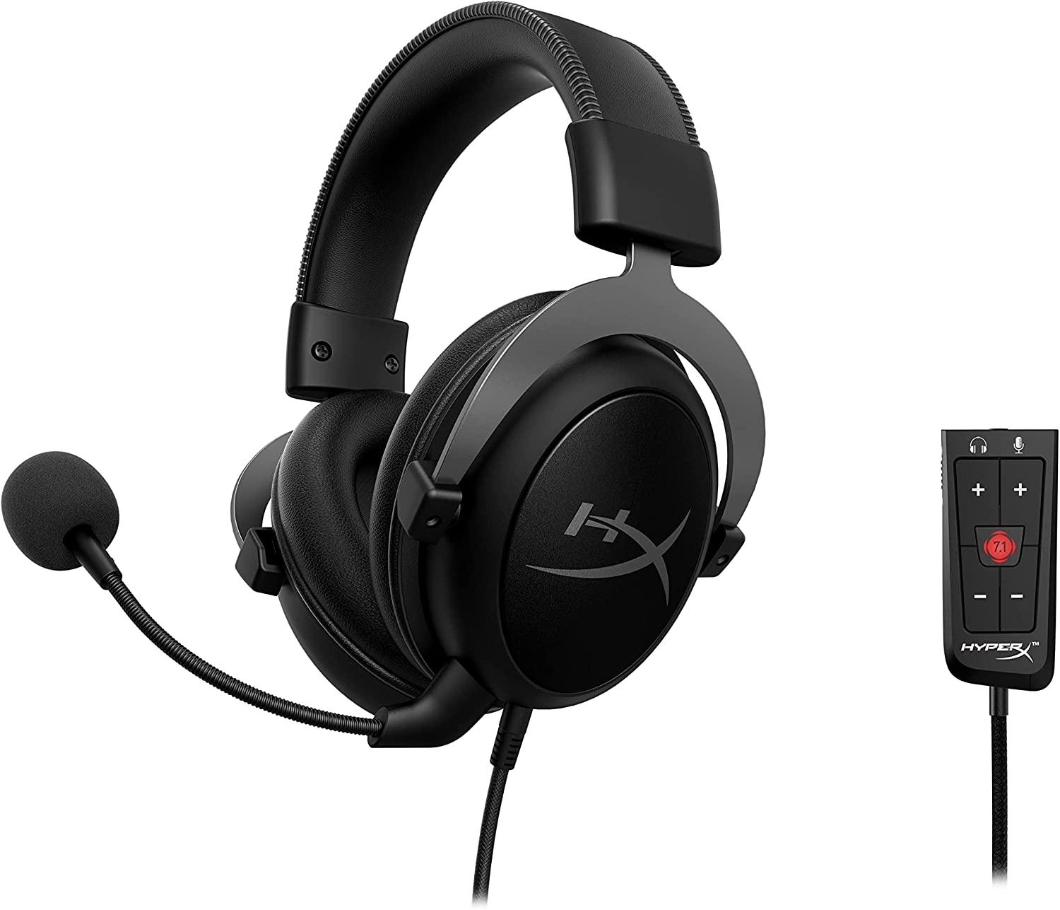 Геймърски слушалки HyperX Cloud II Gunmetal, Микрофон, Черно/Сиво