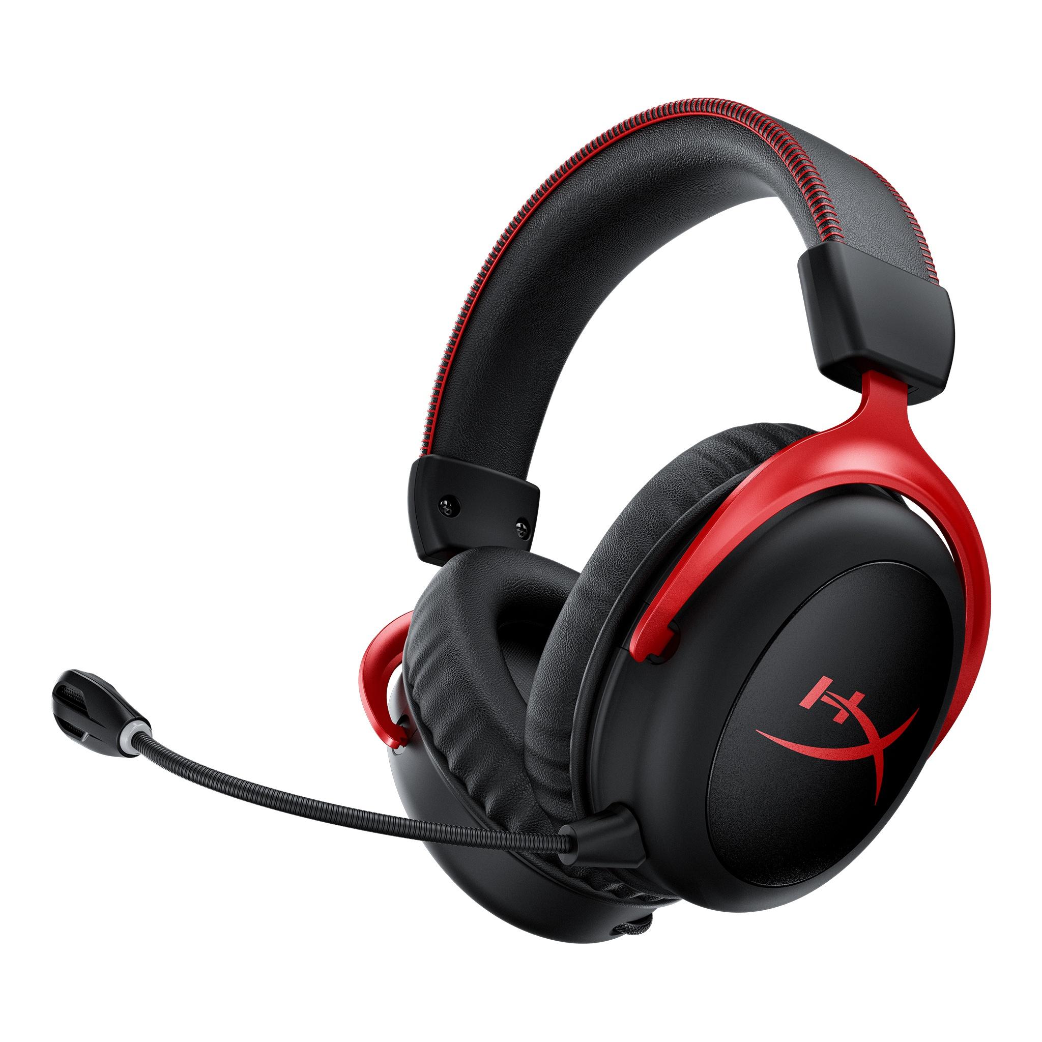 Геймърски безжични слушалки HyperX, Cloud II Wireless Red, Микрофон, Черно/Червено