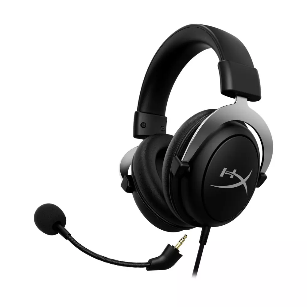 Геймърски слушалки HyperX Cloud X Silver, Микрофон, Черно/Сиво