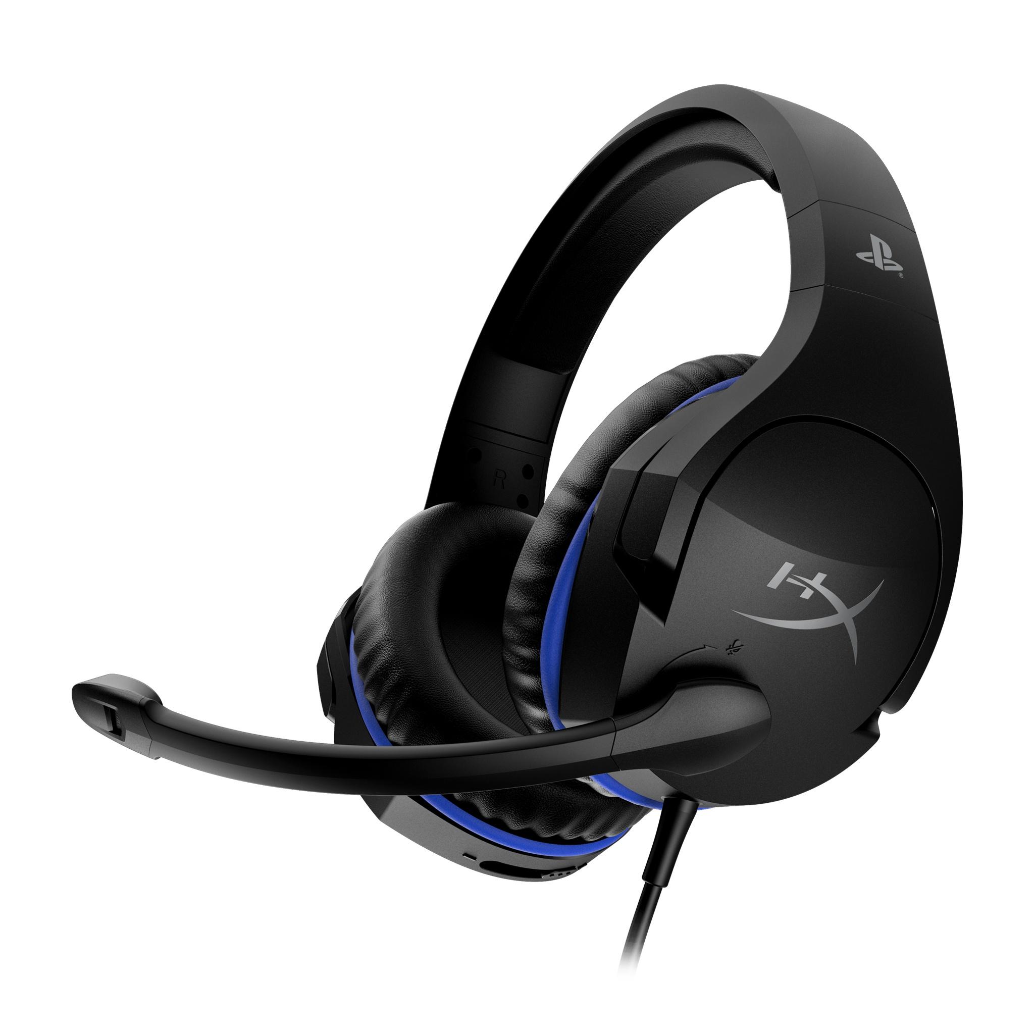 Геймърски слушалки HyperX Cloud Stinger for Playstation, Микрофон, Черен/Син