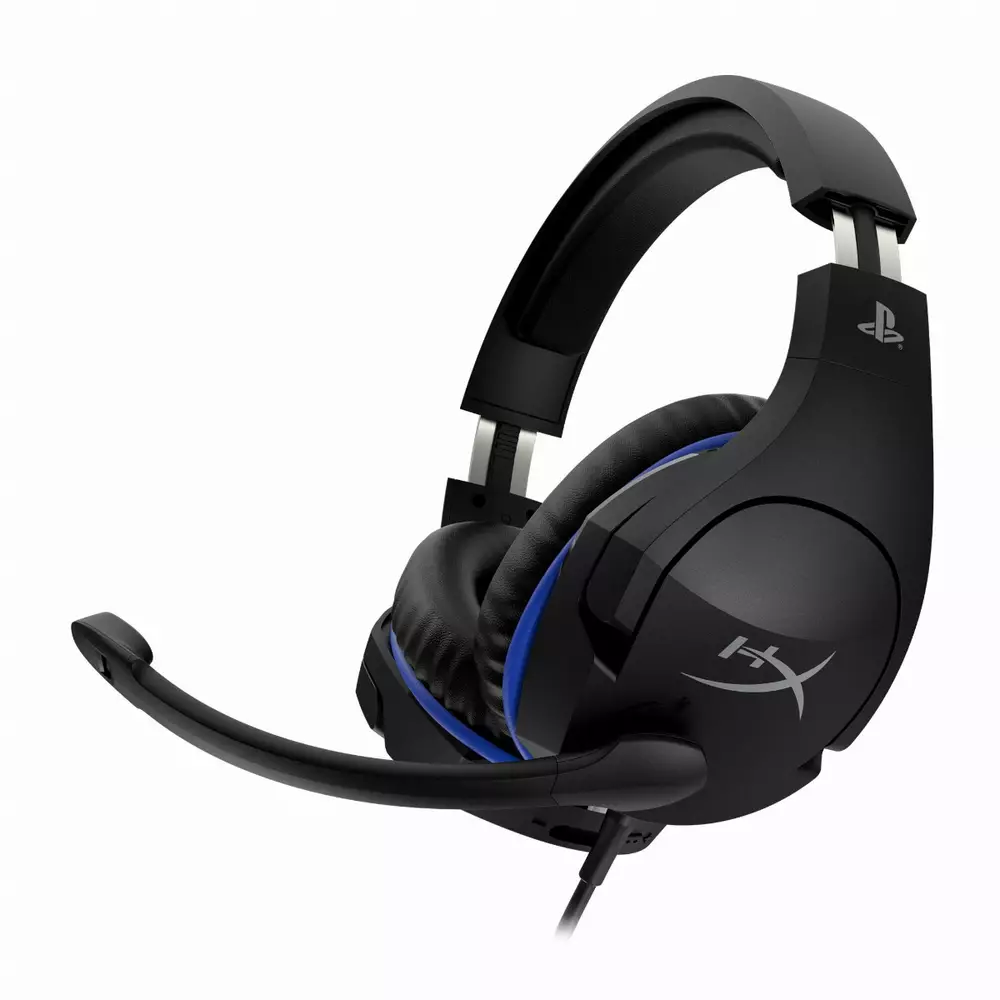 Геймърски слушалки HyperX Cloud Stinger for Playstation, Микрофон, Черен/Син