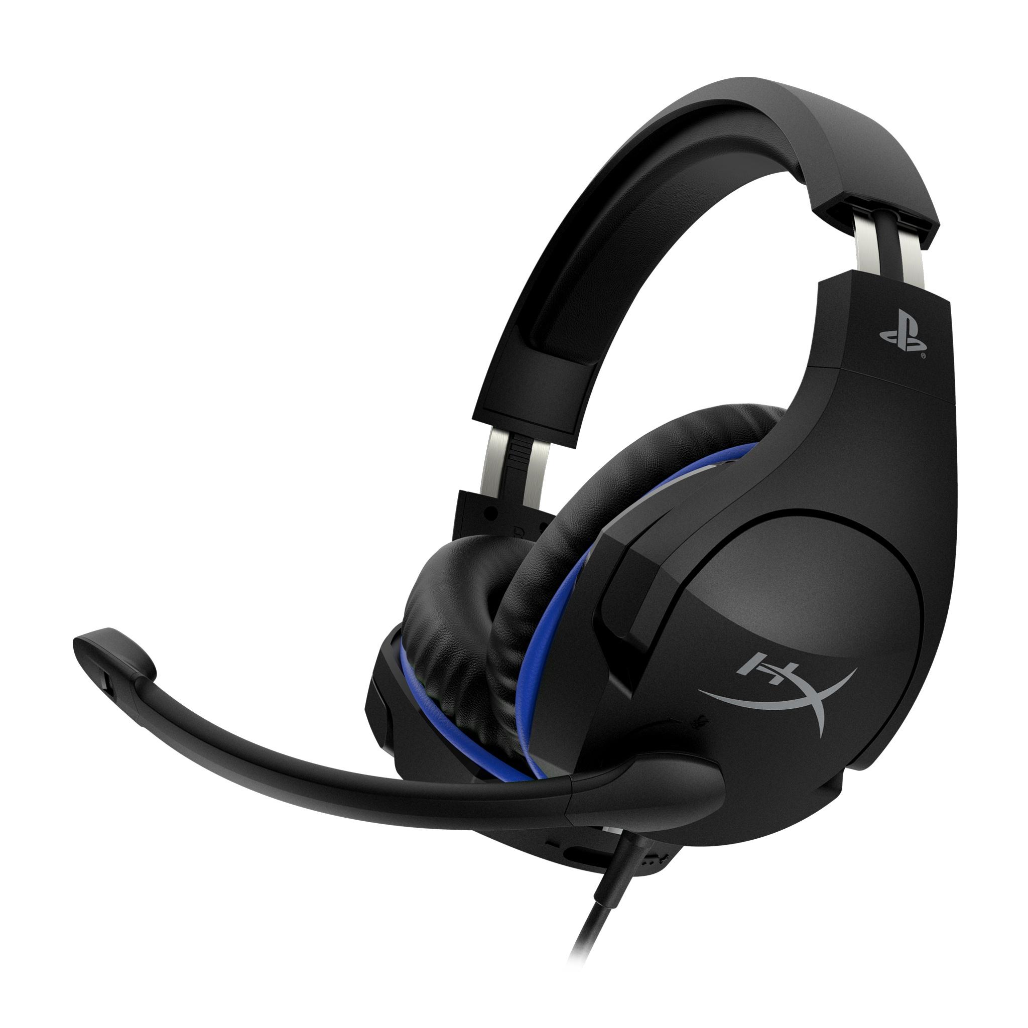 Геймърски слушалки HyperX Cloud Stinger for Playstation, Микрофон, Черен/Син