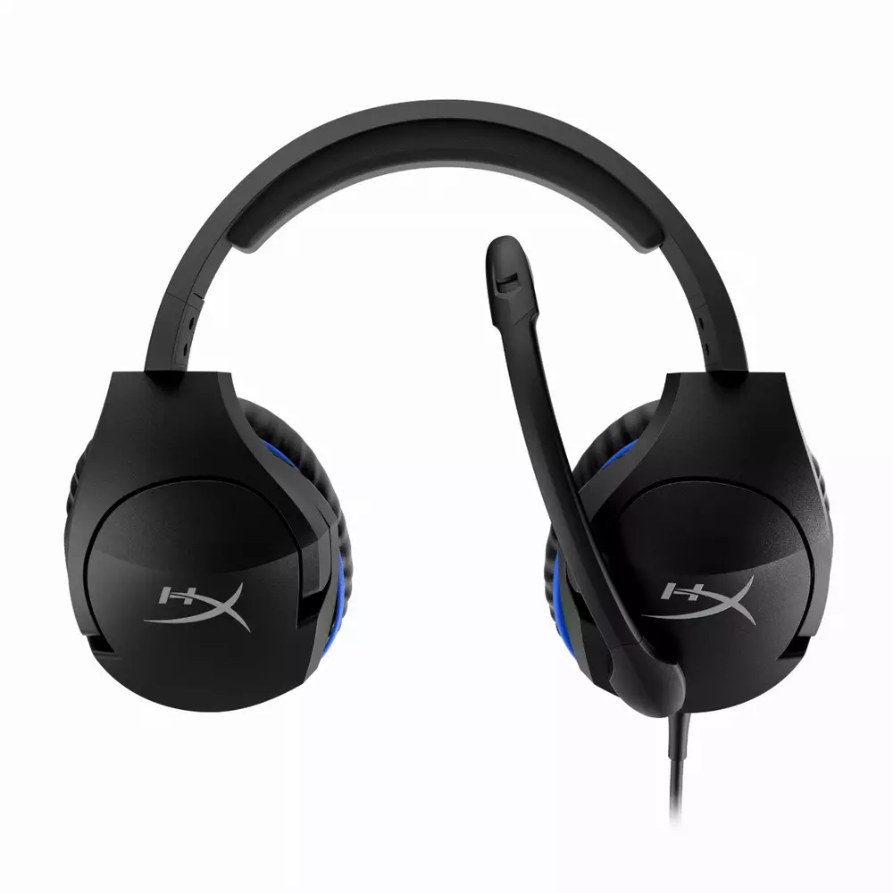 Геймърски слушалки HyperX Cloud Stinger for Playstation, Микрофон, Черен/Син