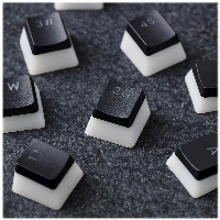 Капачки за механична клавиатура HyperX Pudding Black Double Shot PBT Keycap Set upgrade kit