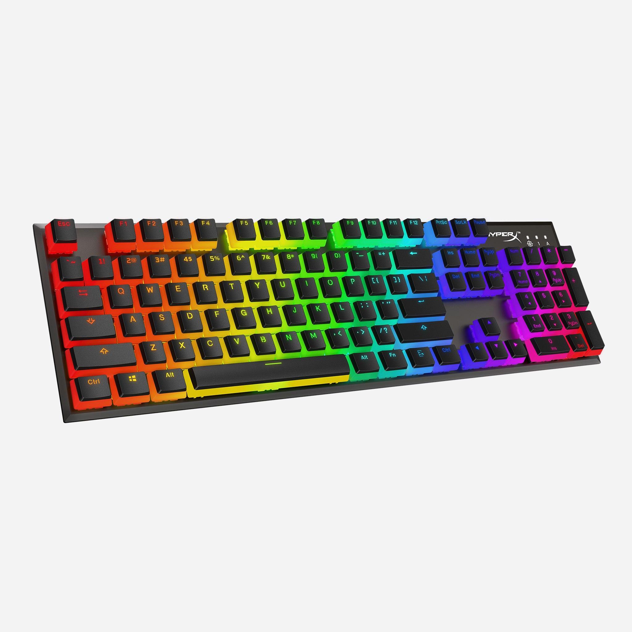 Капачки за механична клавиатура HyperX Pudding Black Double Shot PBT Keycap Set upgrade kit