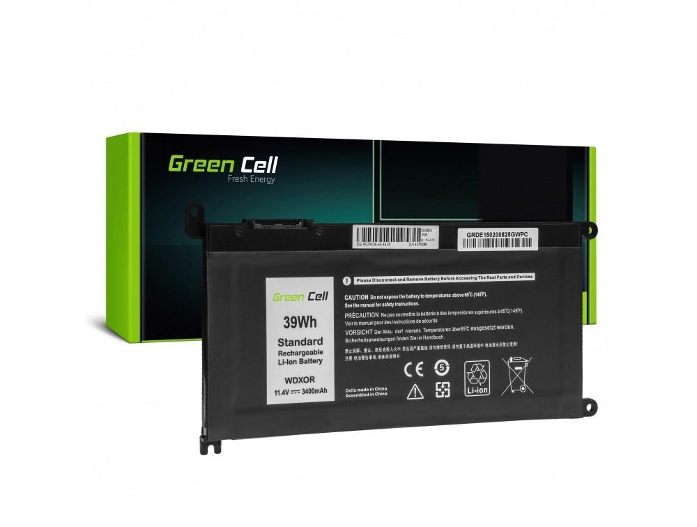 Батерия за лаптоп  DELL WDXOR-H Dell Inspiron 13 5368 5378 5379 14 5482 15 5565 5567 5568 5570 5578 5579 7560 7570 17 5770 11,4V 3400mAh  GREEN CELL