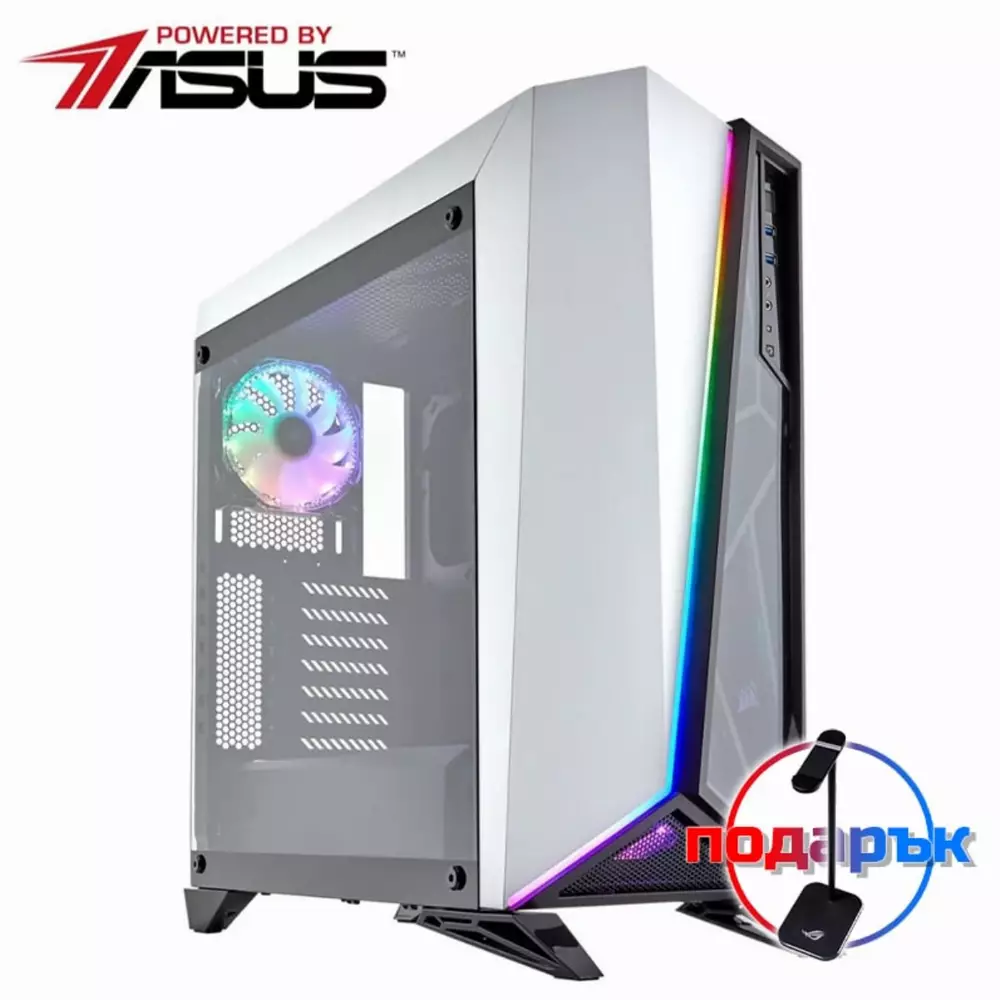 Геймърски компютър MARK V Skull Crusher Powered by ASUS (Intel Core i7-12700KF, Z690, 16GB DDR4, 1TB SSD, GeForce RTX 3060Ti 8GB, 750W PSU)