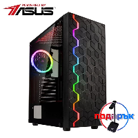 Геймърски компютър MARK I Rift Powered by ASUS (Intel Core i3-10100F, 16GB DDR4, 256GB SSD, 1TB HDD, GeForce GTX 1650 4GB, 500W PSU)