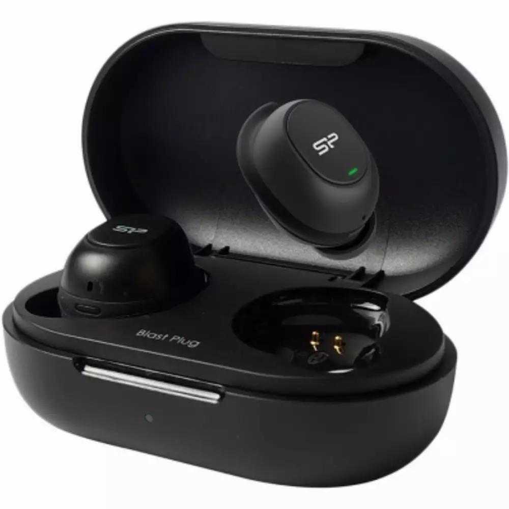 Безжични слушалки Silicon Power Blast Plug BP80 Bluetooth 5.0 IPX4 - SP5MWASYBP80BT0K