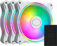 Вентилатори Cooler Master MasterFan MF120 Halo 3in1 White Edition - MFL-B2DW-183PA-R1