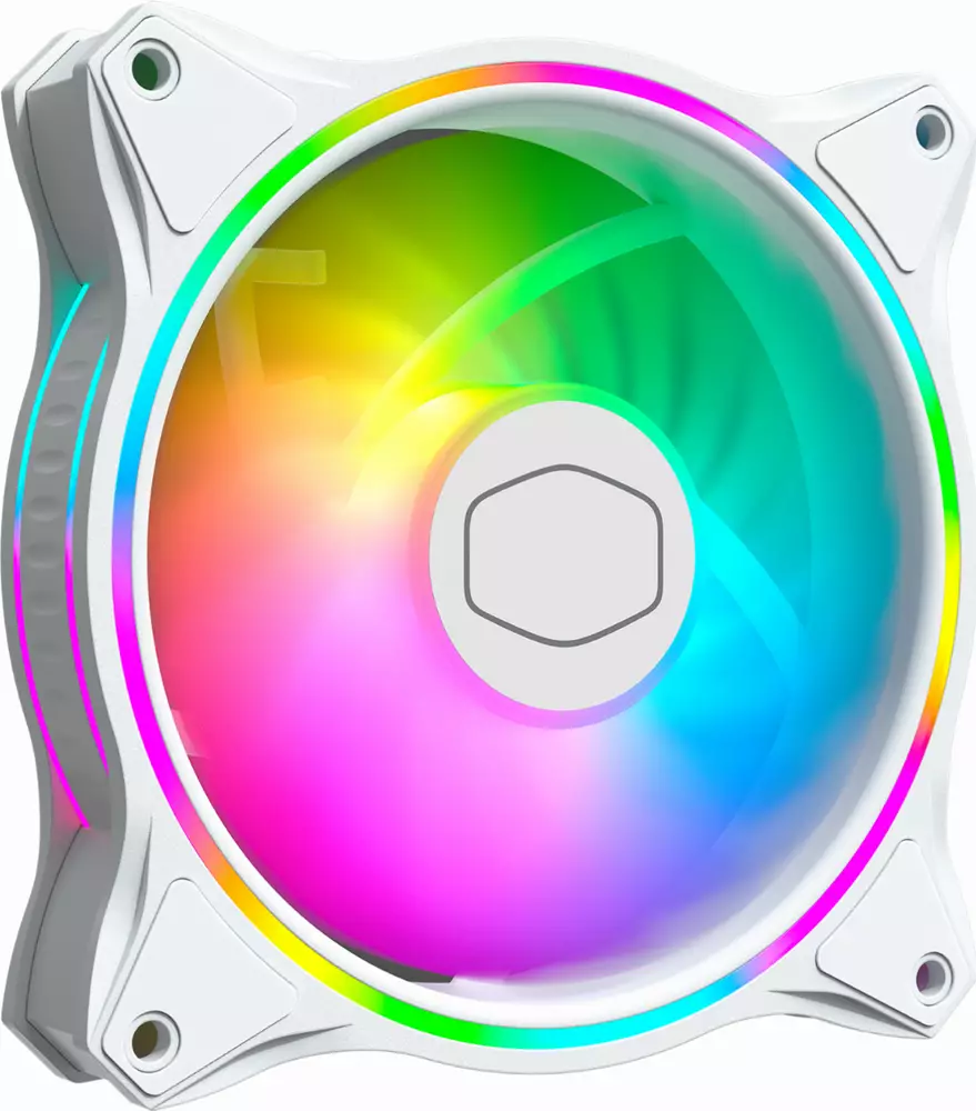 Вентилатори Cooler Master MasterFan MF120 Halo 3in1 White Edition - MFL-B2DW-183PA-R1
