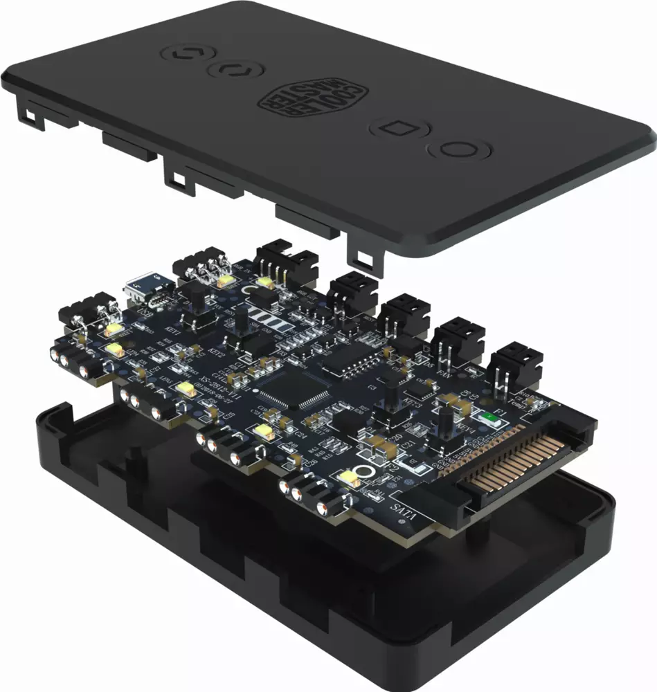 Контролер за осветление Cooler Master ARGB LED Controller - MFP-ACBN-NNUNN-R1