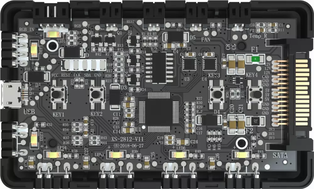 Контролер за осветление Cooler Master ARGB LED Controller - MFP-ACBN-NNUNN-R1