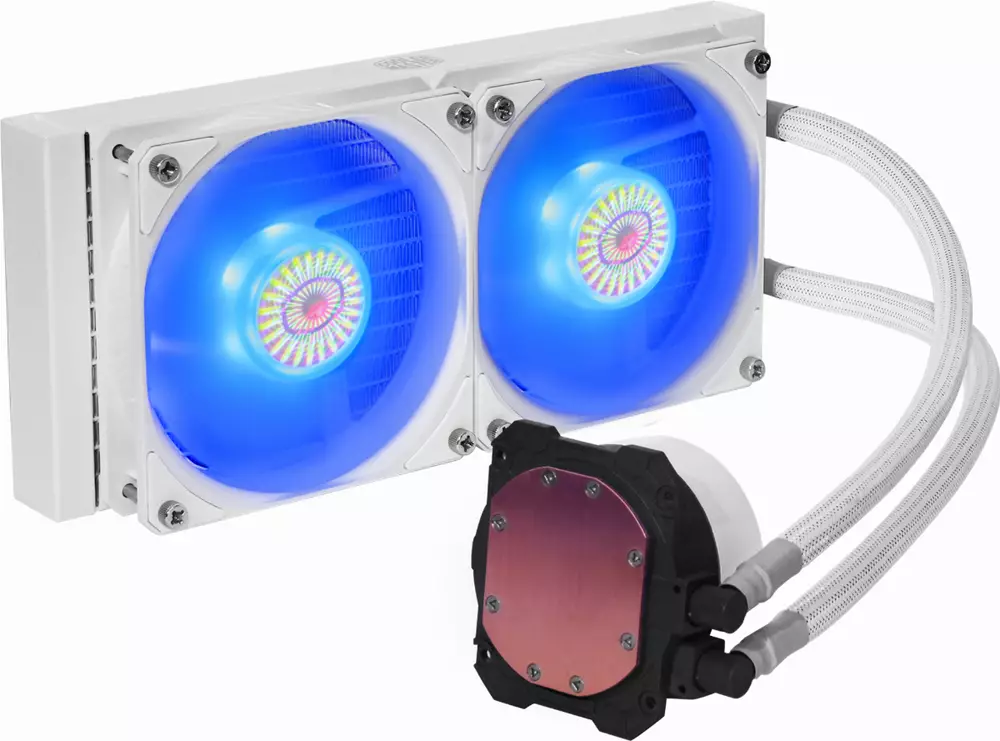 Воден охладител за процесор Cooler Master MasterLiquid ML240L V2 RGB White Edition - MLW-D24M-A18PC-RW