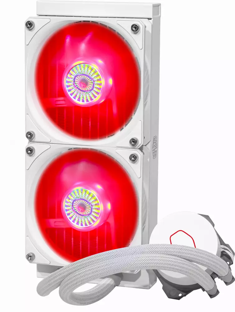 Воден охладител за процесор Cooler Master MasterLiquid ML240L V2 RGB White Edition - MLW-D24M-A18PC-RW