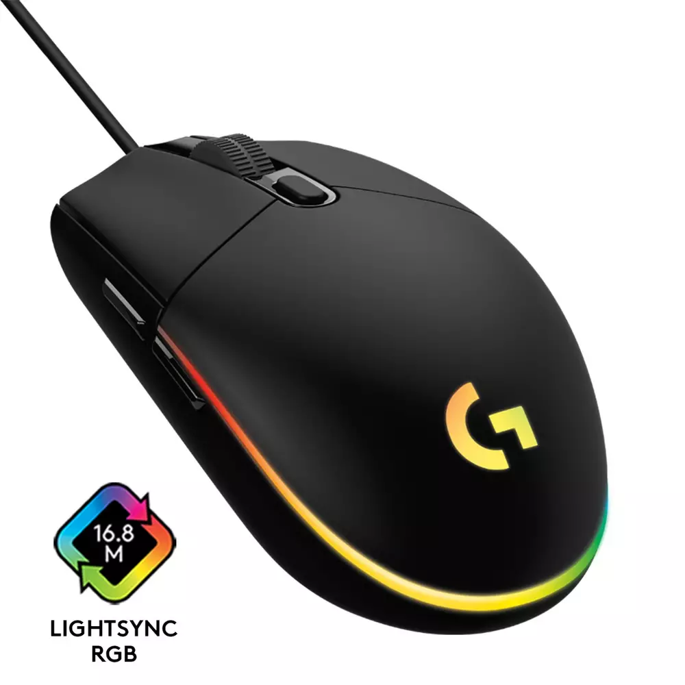 Геймърска мишка Logitech G102 Lightsync - 910-005823