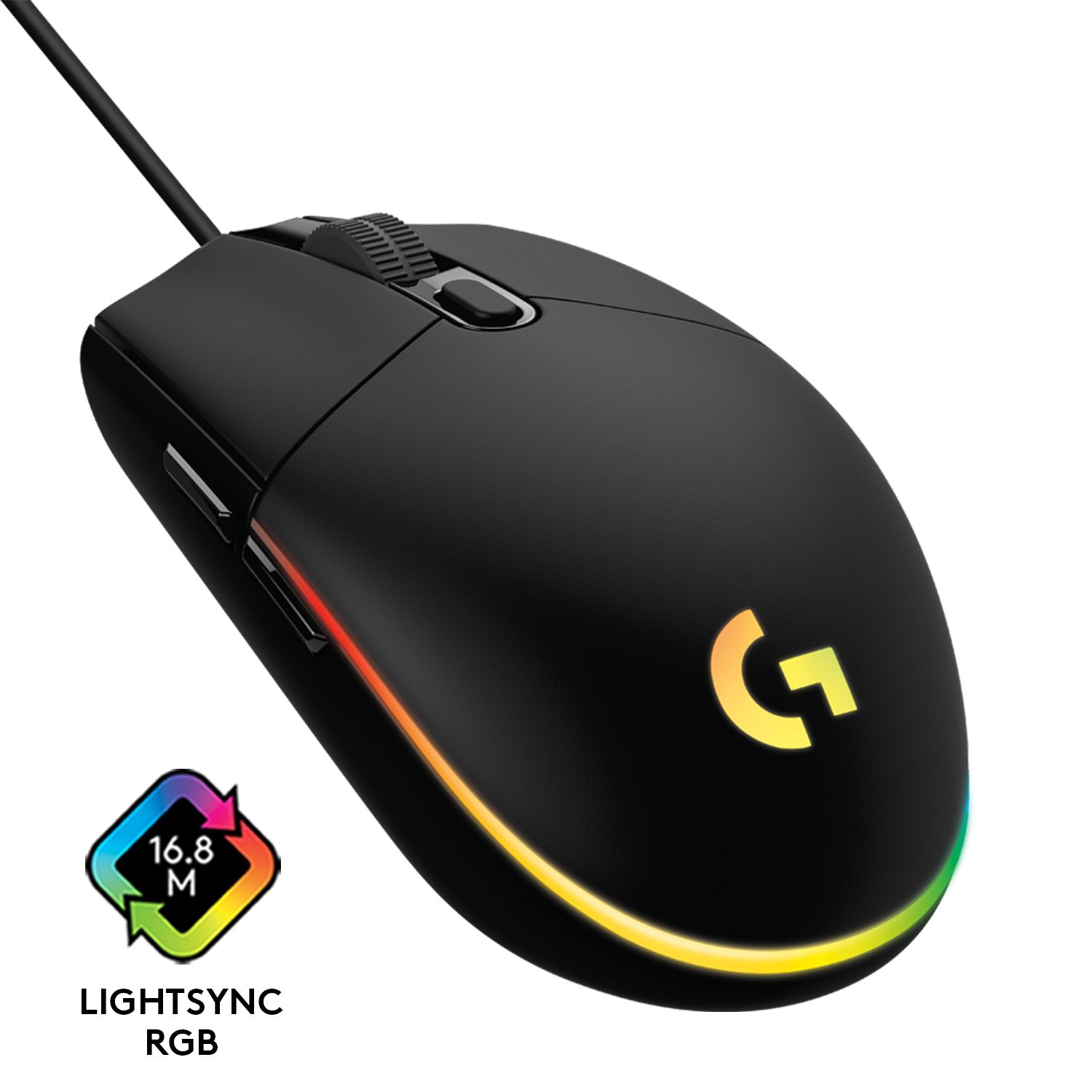 Геймърска мишка Logitech G102 Lightsync - 910-005823