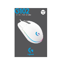 Геймърска мишка Logitech G102 Lightsync бяла - 910-005824
