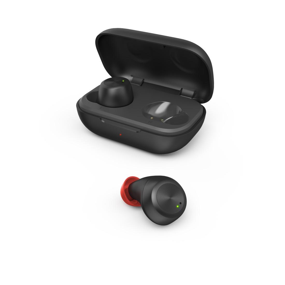 Блутут слушалки-тапи Hama Spirit Chop, Докинг кутийка, True Wireless, Гласов контрол, Черен