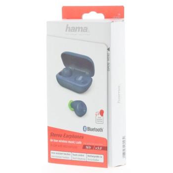 Блутут слушалки-тапи Hama Spirit Chop, Докинг кутийка, True Wireless, Гласов контрол, Син