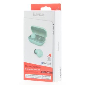 Блутут слушалки-тапи Hama Spirit Chop, Докинг кутийка, True Wireless, Гласов контрол, Зелен