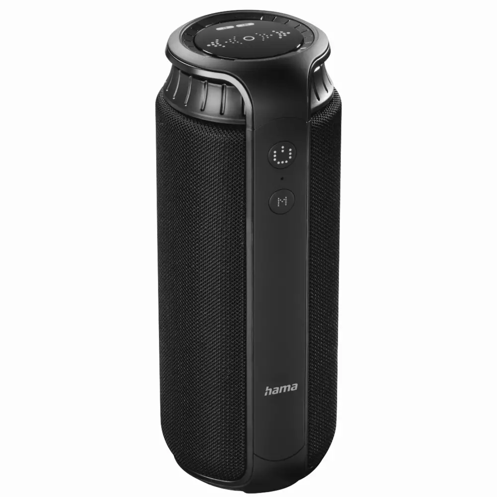Блутут мобилна колонка HAMA Pipe 2.0, Защита от вода, 24 W, Черен
