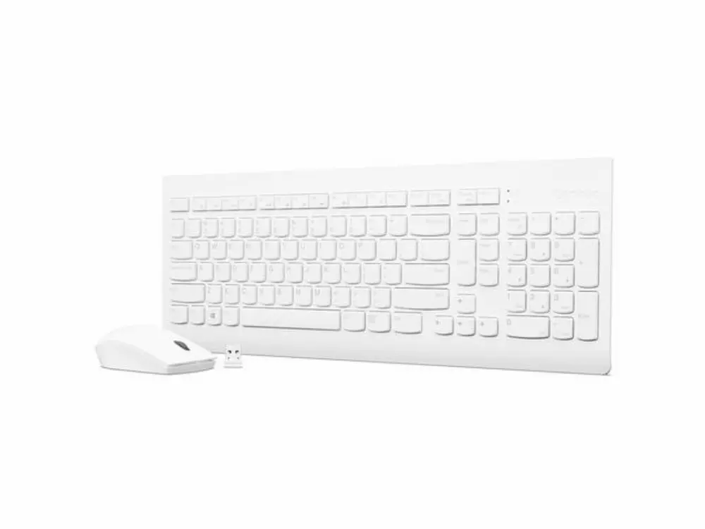 Клавіатура + миша Lenovo 510 Wireless Combo Keyboard & Mouse (White) - US English