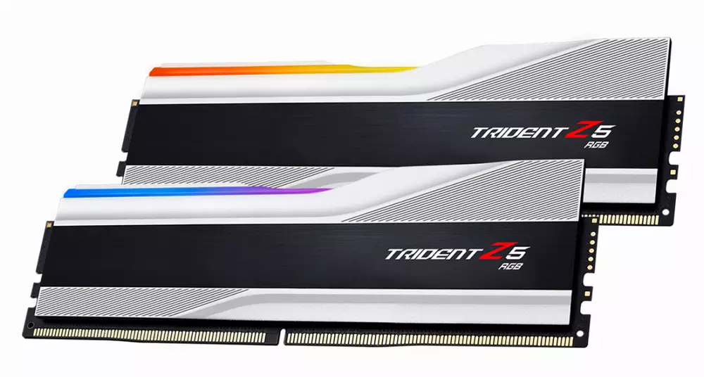 Μνήμη G.SKILL Trident Z5 Silver RGB 32GB (2x16GB) DDR5 6000MHz CL40 - F5-6000U4040E16GX2-TZ5RS
