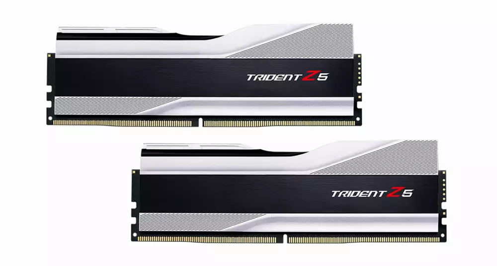 Памет G.SKILL Trident Z5 Silver 32GB (2x16GB) DDR5 6000MHz CL36 - F5-6000U3636E16GX2-TZ5S