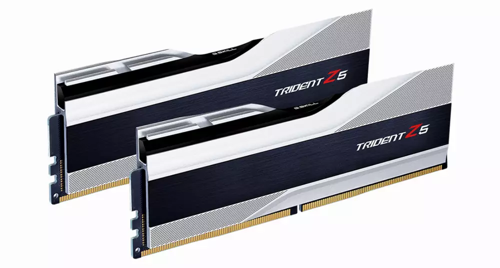 Памет G.SKILL Trident Z5 Silver 32GB (2x16GB) DDR5 6000MHz CL40 - F5-6000U4040E16GX2-TZ5S