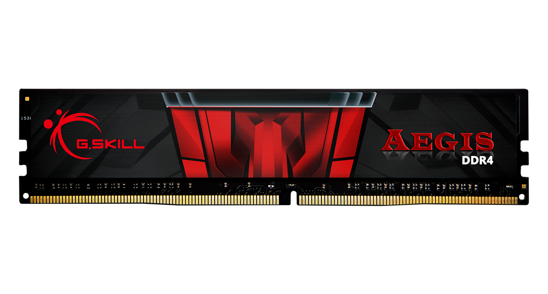 Памет G.SKILL Aegis 16GB DDR4 2666MHz CL19 - F4-2666C19S-16GIS