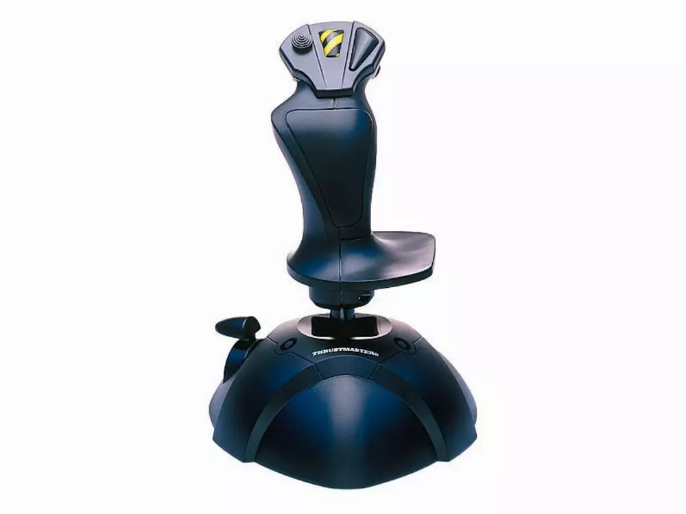Жичен джойстик, авиосимулатор Thrustmaster USB Joystick за PC, Черен
