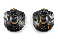 Жичен джойстик Thrustmaster T.16000M FCS Space Sim Duo Stick, авиосимулатор за PC, Черен