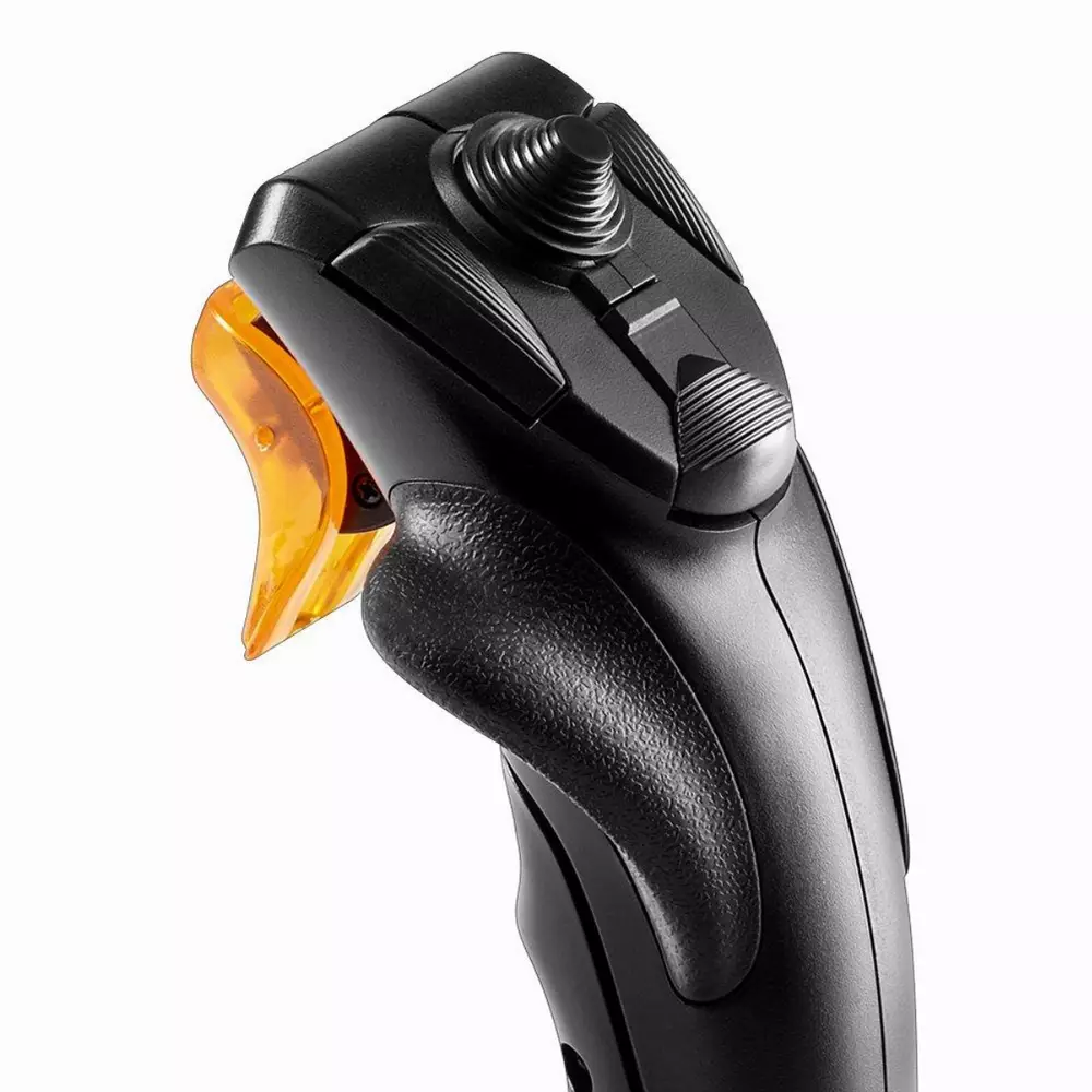Жичен джойстик Thrustmaster T.16000M FCS Space Sim Duo Stick, авиосимулатор за PC, Черен