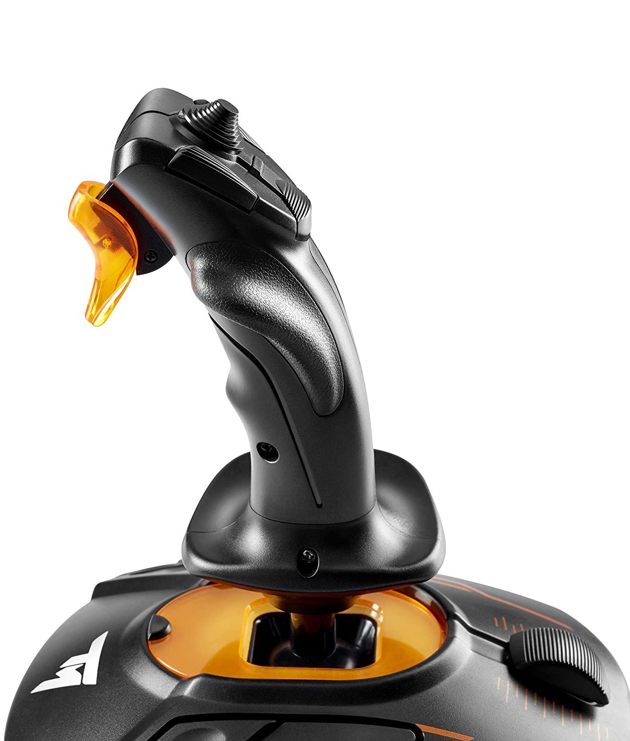 Жичен джойстик Thrustmaster T.16000M FCS Space Sim Duo Stick, авиосимулатор за PC, Черен