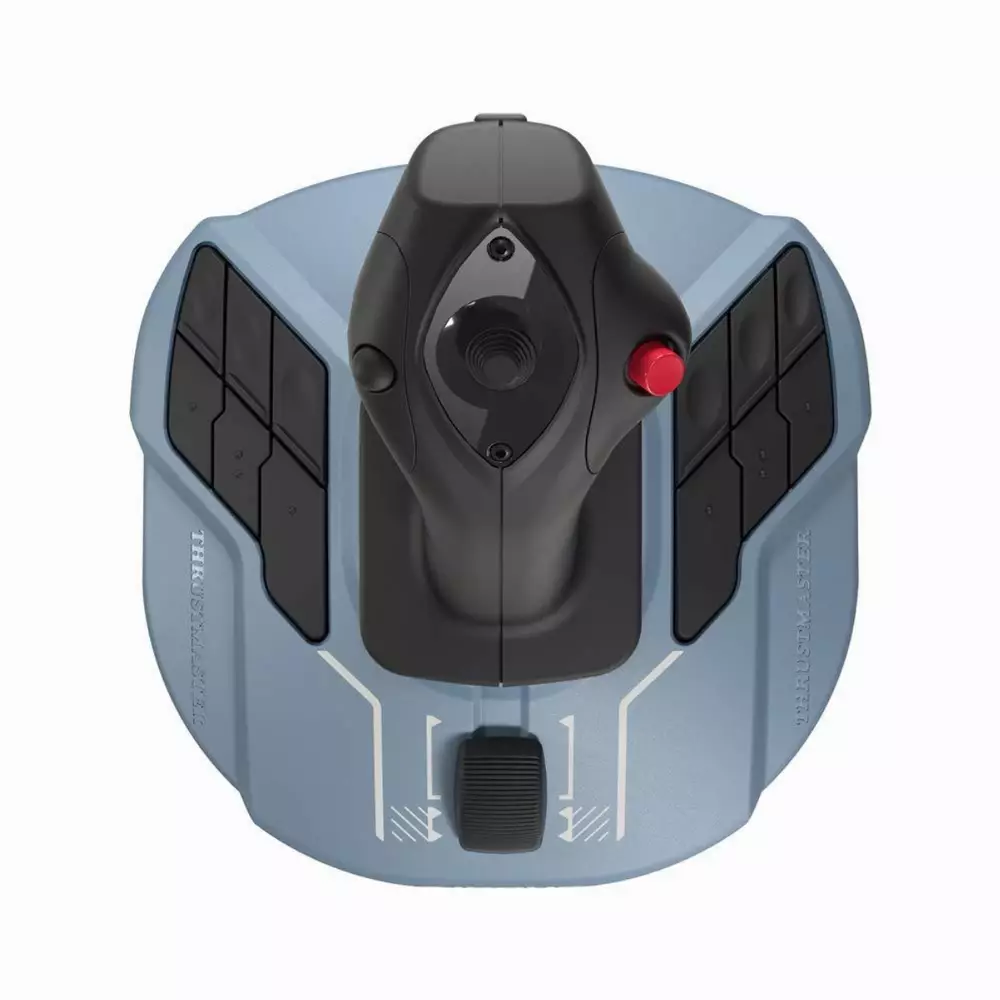 Жичен джойстик Thrustmaster TCA Sidestick Airbus Edition, авиосимулатор за PC, Черен;Син