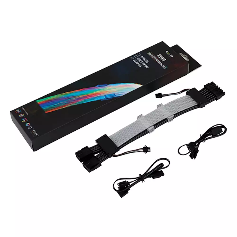 Оплетен Кабел GELID Astra ARGB Double 6+2pin VGA PCI-E