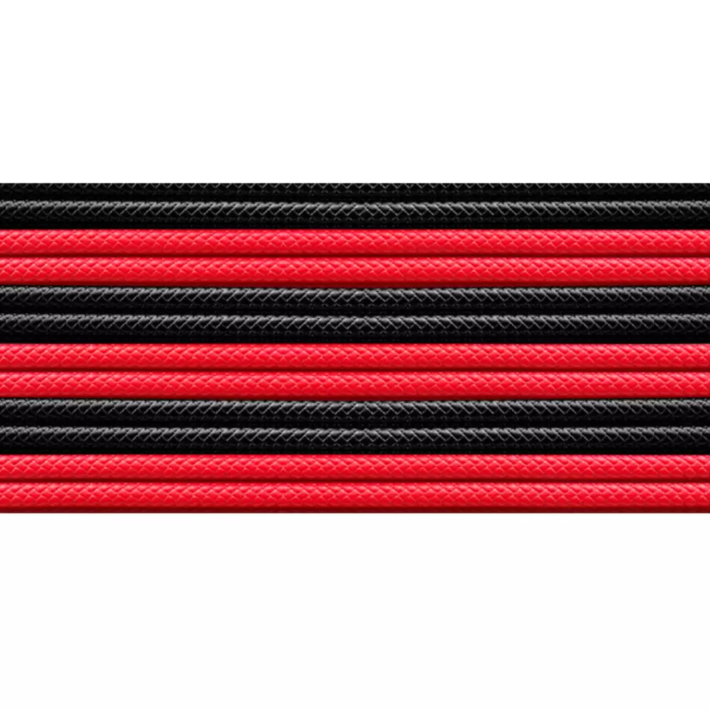 Комплект оплетени кабели Cooler Master, Червено/Черни