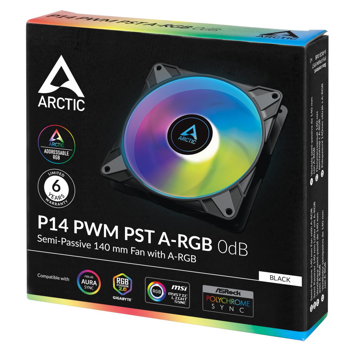 Вентилатор Arctic P14 PWM PST A-RGB 0dB (Black) - ACFAN00239A   