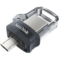 USB памет SanDisk Ultra Dual Drive 16GB Grey/Silver - SDDD3-016G-G46